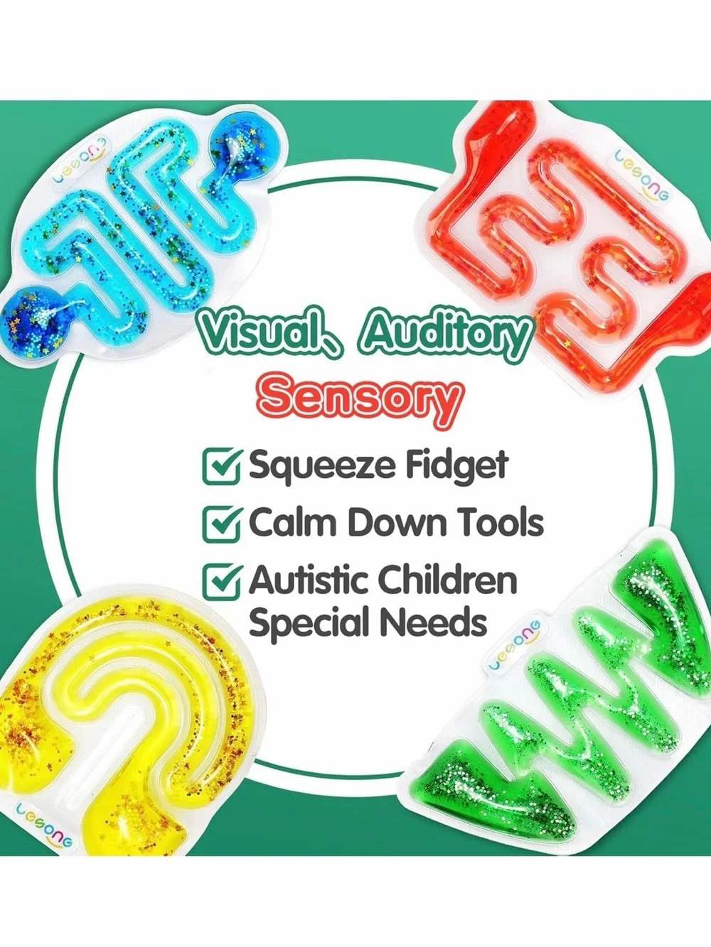 🧸 🌈 Squishy Sensory Fidget Toy – Sensory Maze Tube